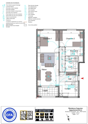 Appartement - à vendre - 7500 Tournai