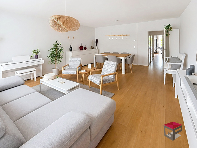 Appartement 3 chambres + terrasse et jardin + box
