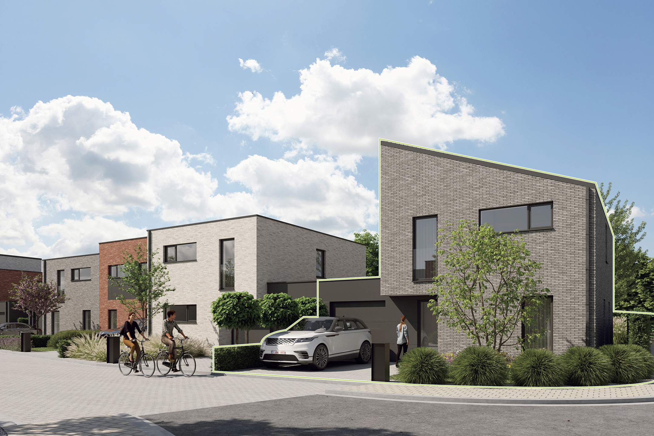 Maison 3 chambres avec jardin dans un nouveau quartier