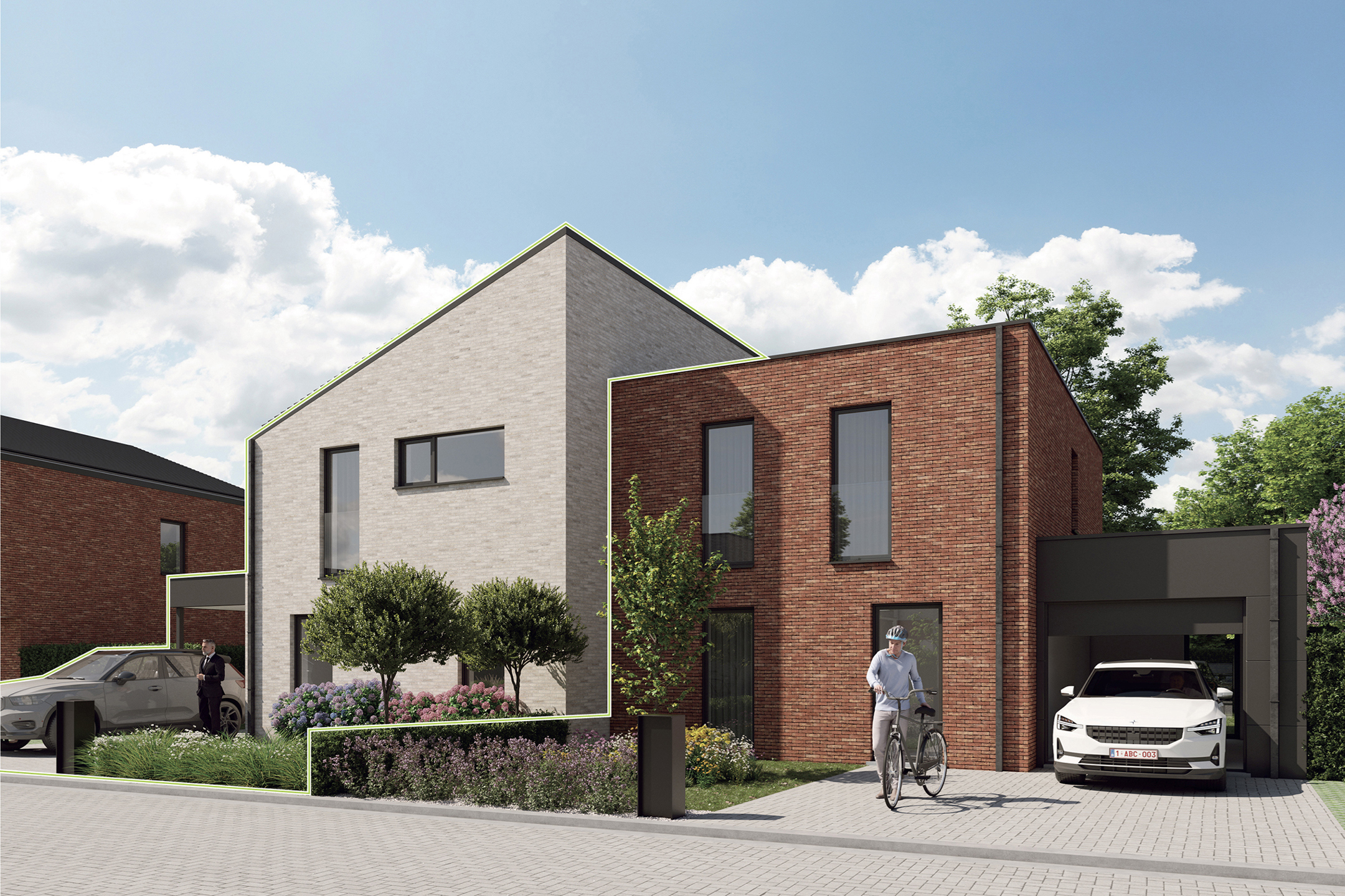 Maison 3 chambres avec jardin dans un nouveau quartier