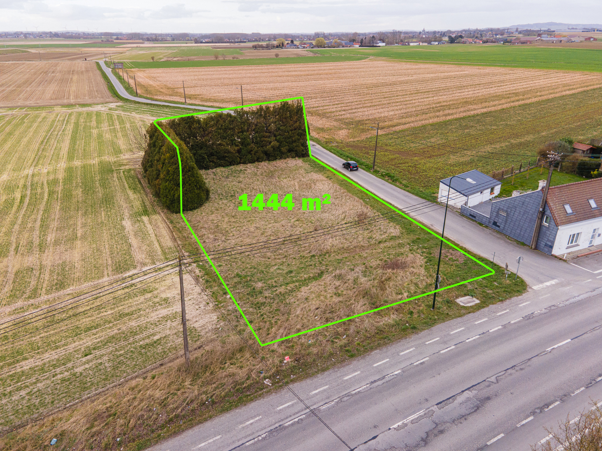 Magnifique terrain en coin de rue à Blandain – 1444 m²