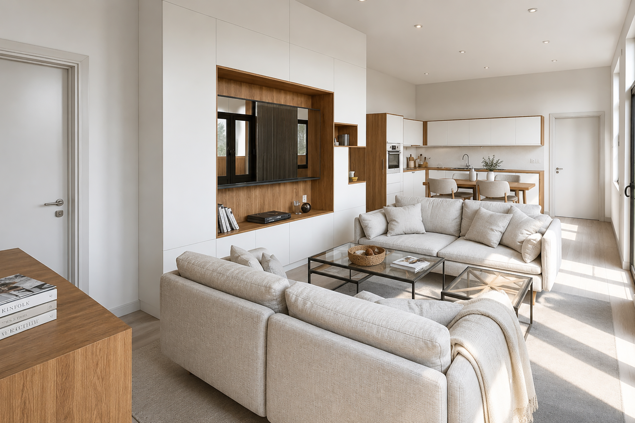 Appartement neuf avec vue sur parc et places de parking