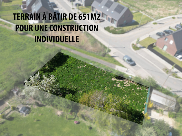 Terrain à bâtir de 651m2 dans un secteur très calme ! 