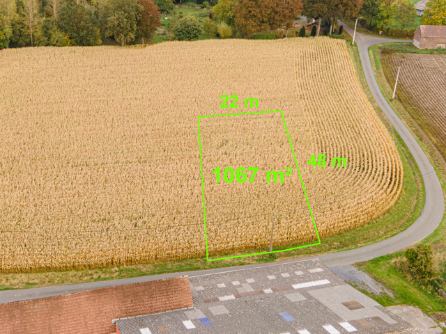 Beau terrain à bâtir de 1067 m² à Havinnes – Proche des grands axes