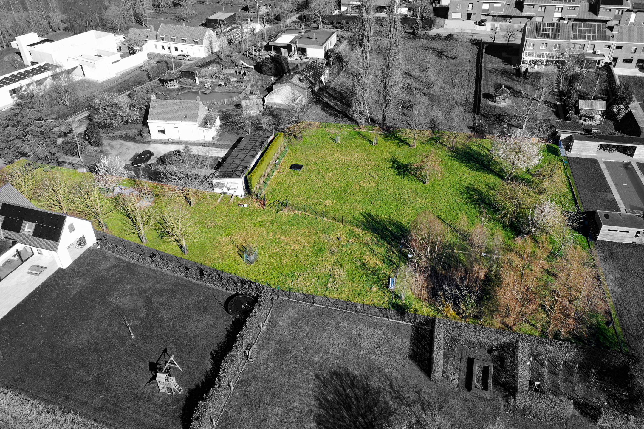 Terrain à bâtir très exclusif de 2.431 m² à Aalbeke!