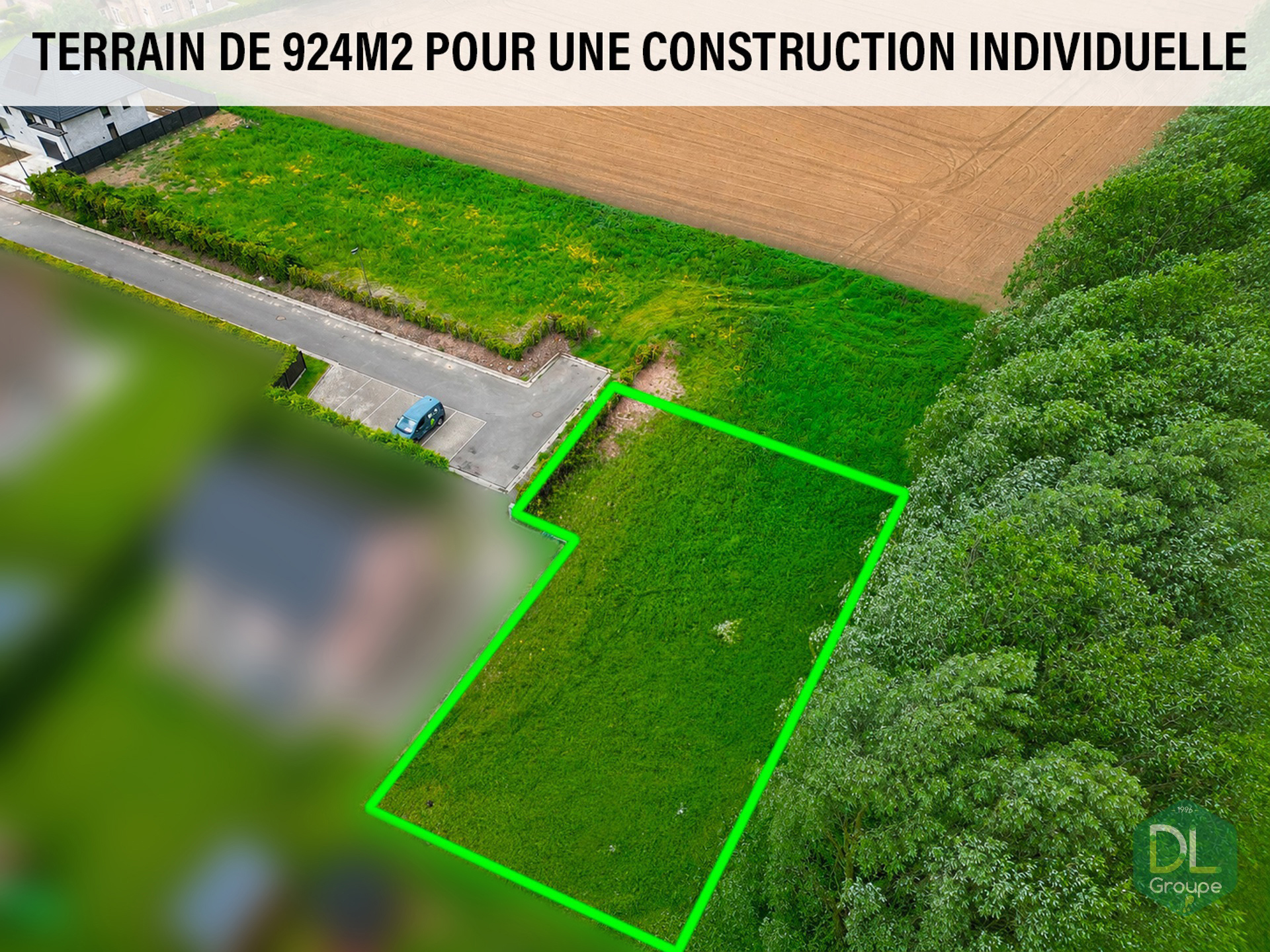Terrain de 924M2 pour une construction individuelle, TOP SECTEUR !