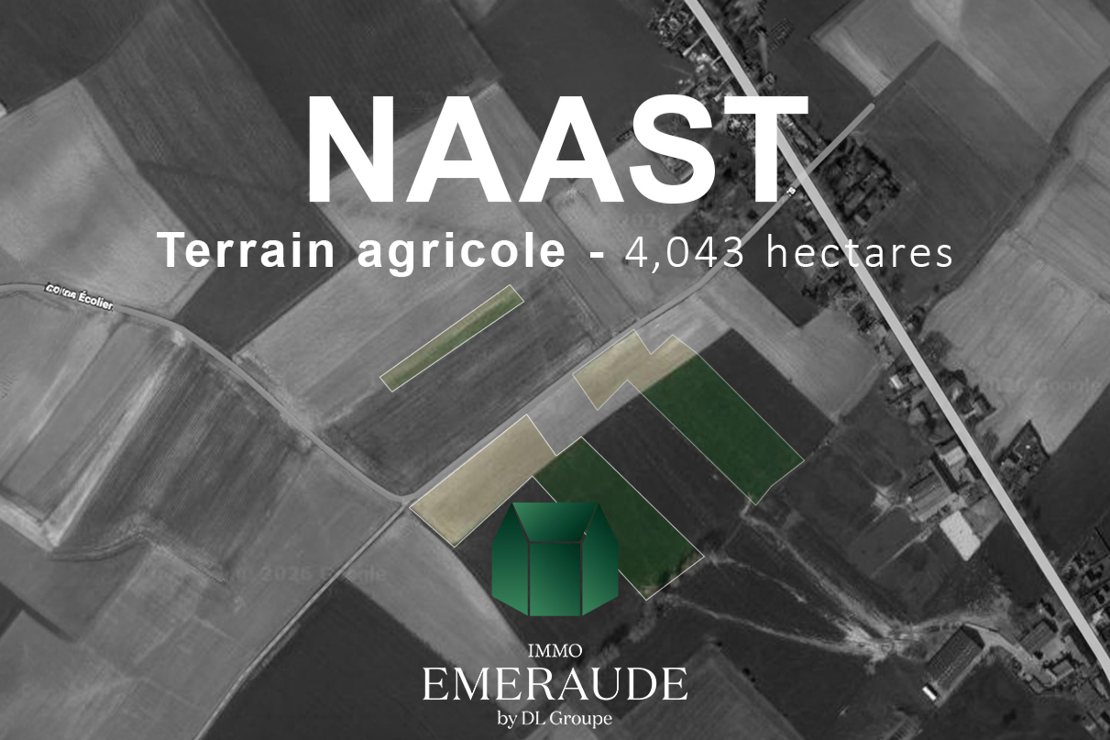 Parcelles d`une superficie totale de 40.430m² situées en zone agricole.