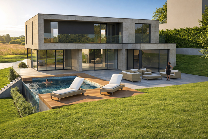  Terrain AVEC permis octroyé pour une villa d’exception 
