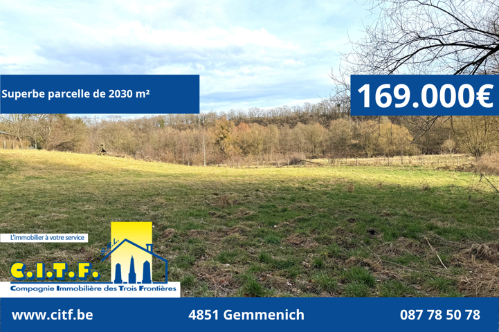 Terrain - à vendre - 4851 Plombières