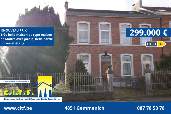 Charmant huis - te koop - 4850 Plombières