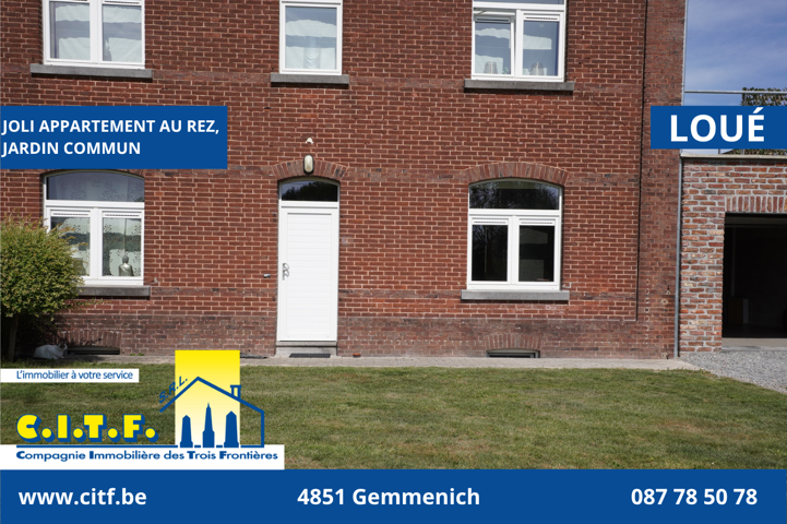 Rez-de-chaussée - à louer - 4850 Plombières Montzen