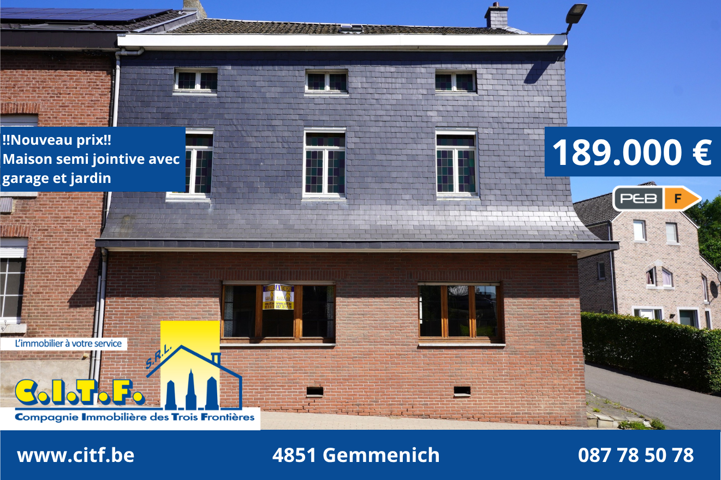 Maison - à vendre - 4850 Plombières