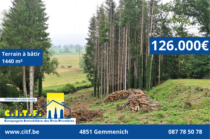 Terrain à bâtir - à vendre - 4851 Gemmenich