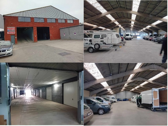 Entrepôt -  parkings et box ( au sol +/- 1400m2 + étage