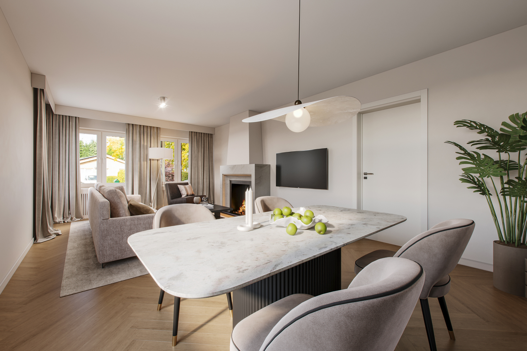 Gezinswoning in doodlopende straat