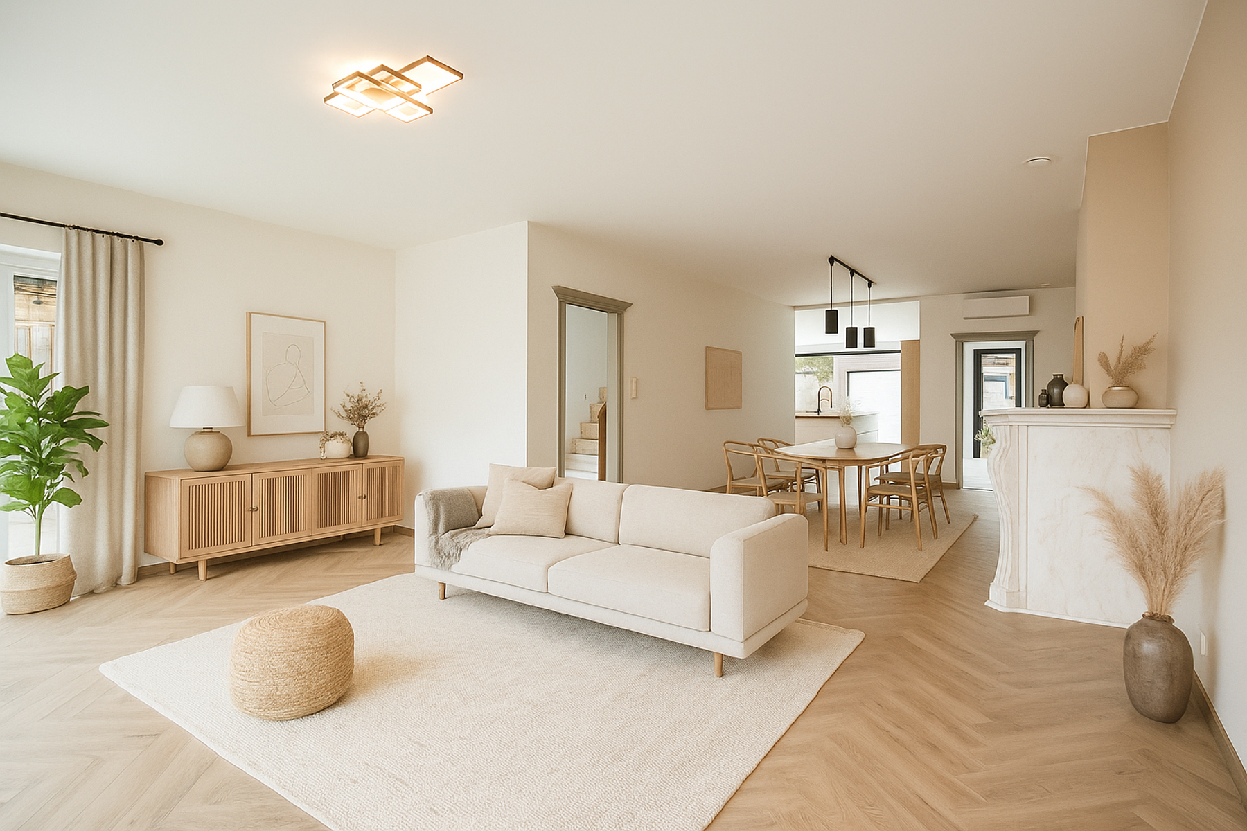 Knappe gezinswoning met magazijn