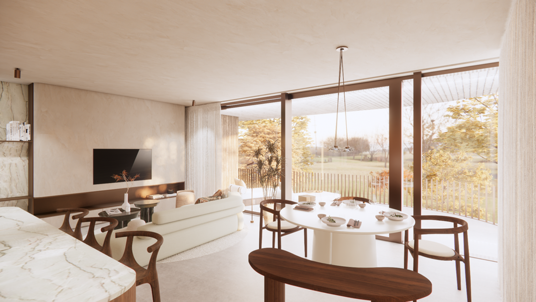 Luxueus hoekappartement met riante tuin