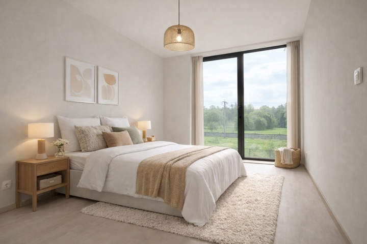 Knap nieuwbouwappartement met garagebox