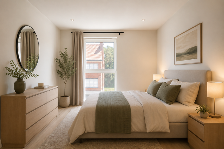 Instapklaar appartement met twee slaapkamers en 2 terrassen