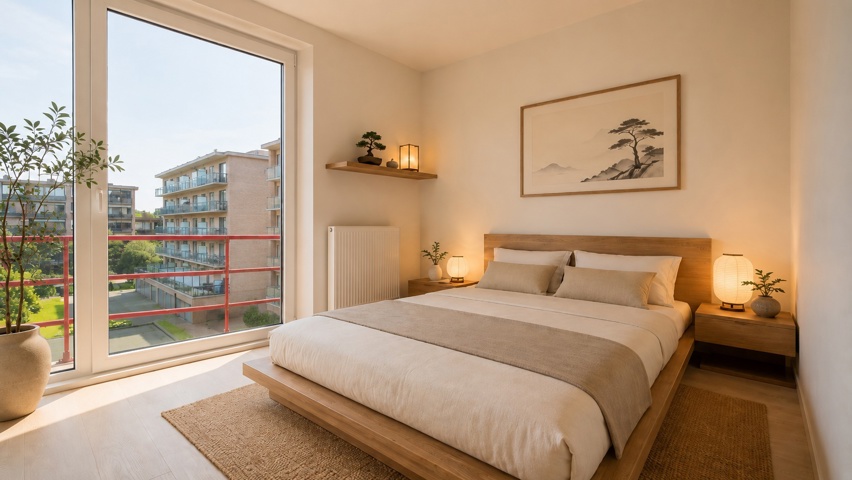 Centraal gelegen appartement met groen zicht