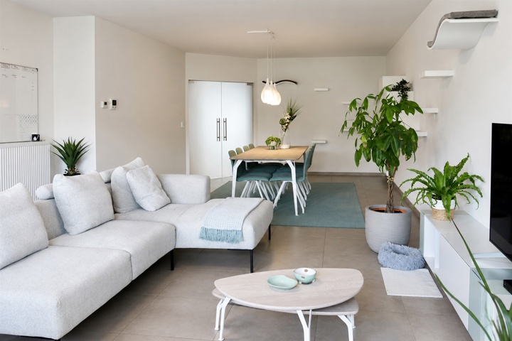 Knap, gelijkvloers appartement