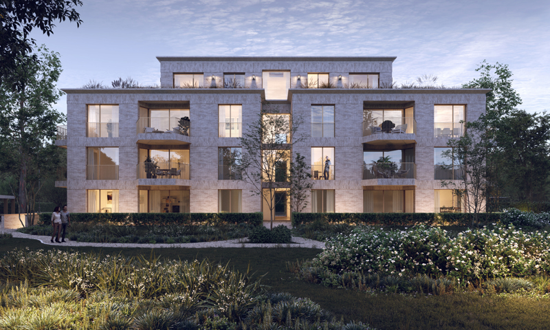 Stijlvol nieuwbouwproject met parktuin, mogelijks aan 6% BTW