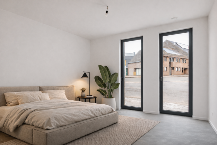 Ruim Nieuwbouwappartement met zonnig terras en tuin. 