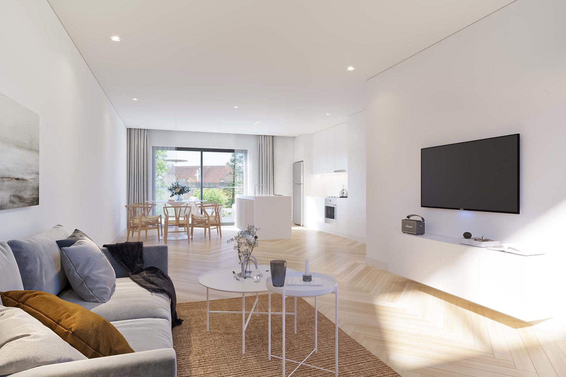 Ruim nieuwbouwappartement met 2 slaapkamers