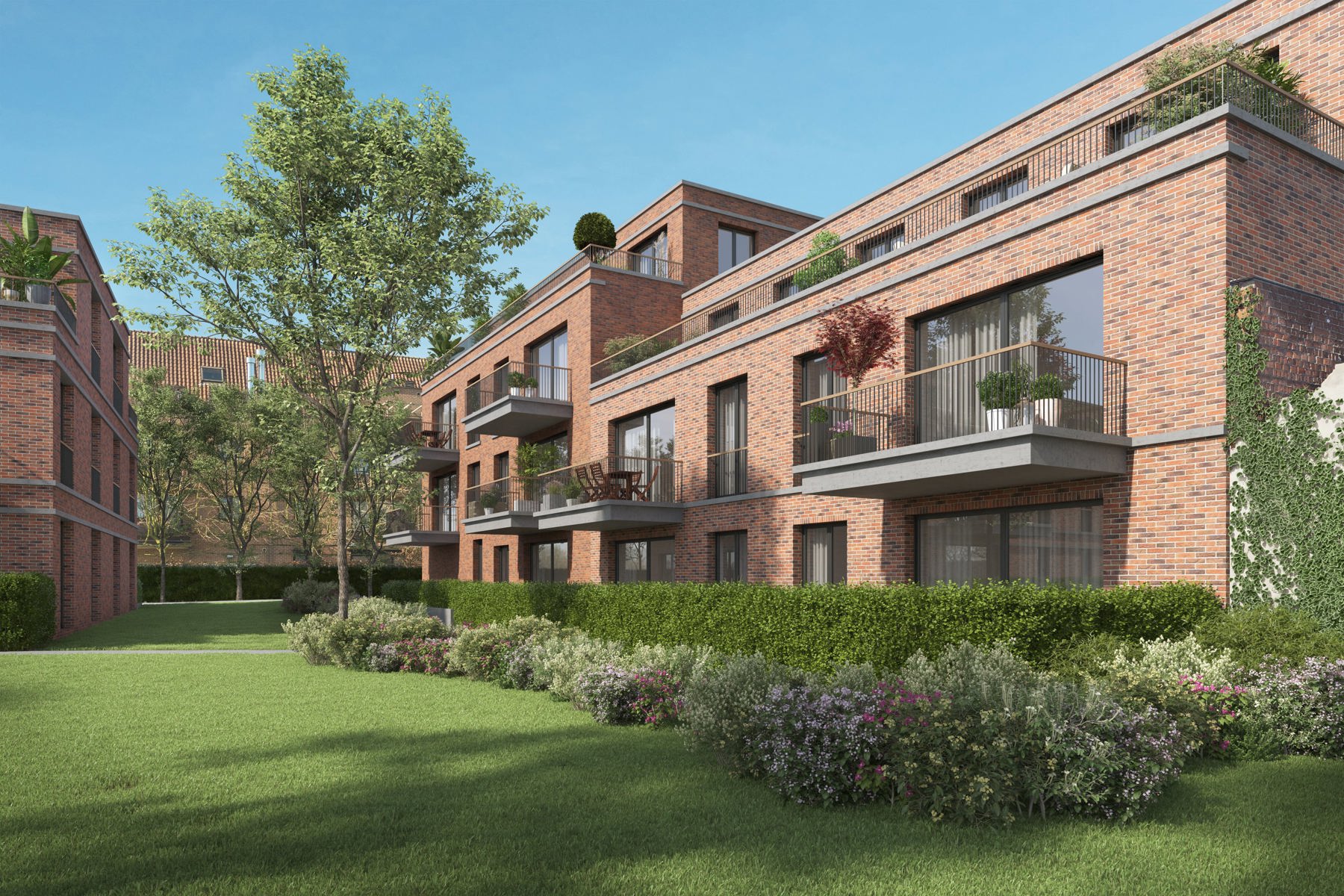 Gelijkvloers nieuwbouwappartement met ruim terras
