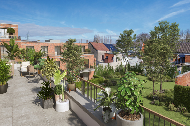 Gelijkvloers nieuwbouwappartement met ruim terras
