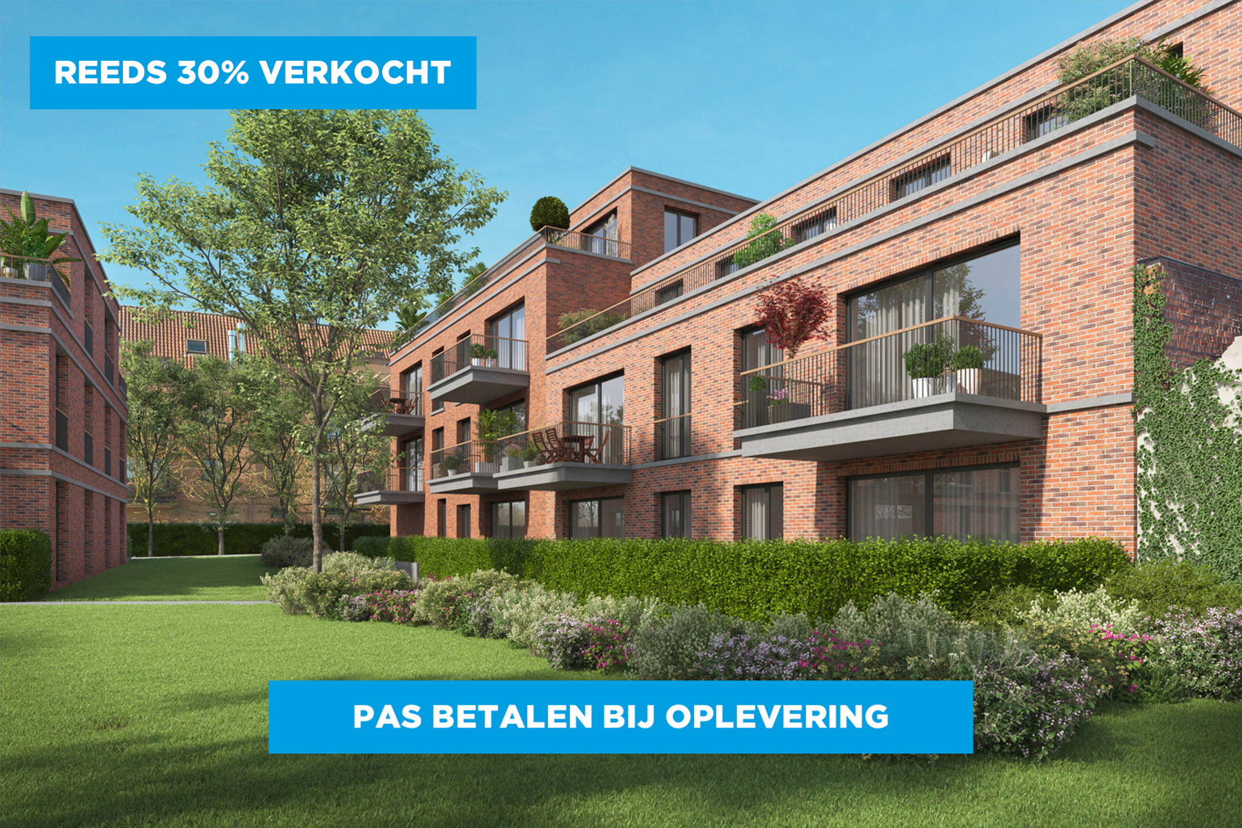 Energiezuinig nieuwbouwappartement met zuidgericht terras
