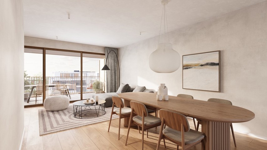 Groot nieuwbouwappartement