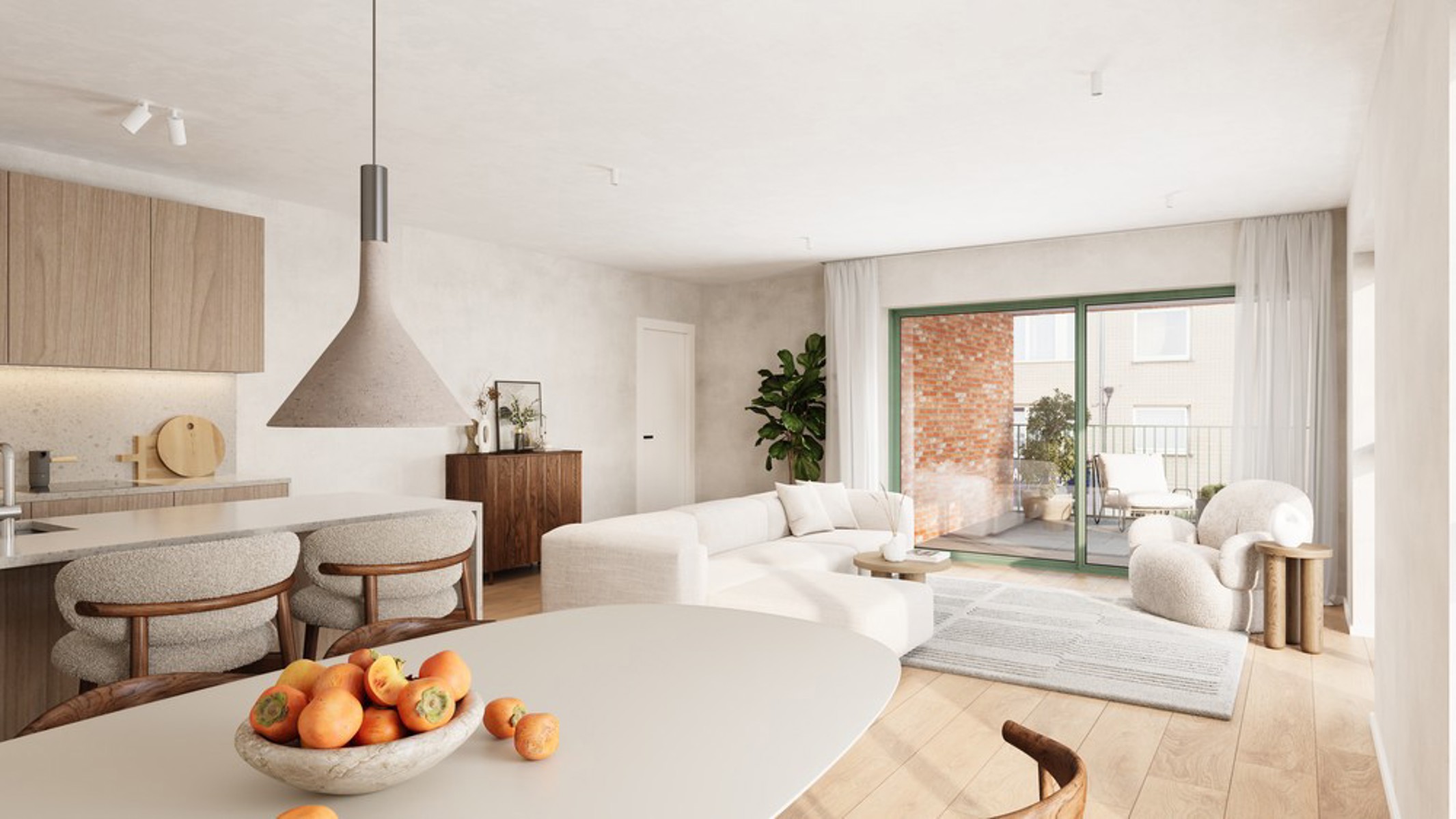 Nieuwbouwappartement met zicht op groen