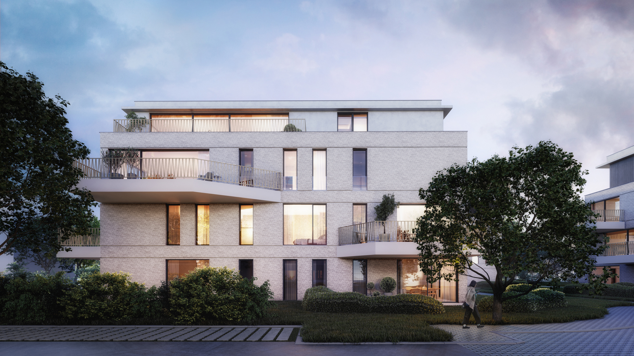 Knap nieuwbouwappartement met drie slaapkamers en zonnig terras