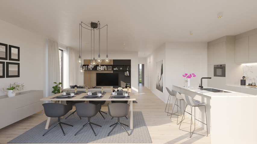 Prachtig ruim appartement met tuin