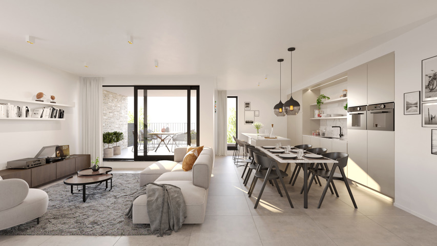 Ruim, gelijkvloers appartement met tuin