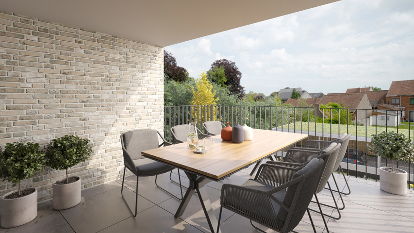 Luxueus doorzonappartement met eigen tuin
