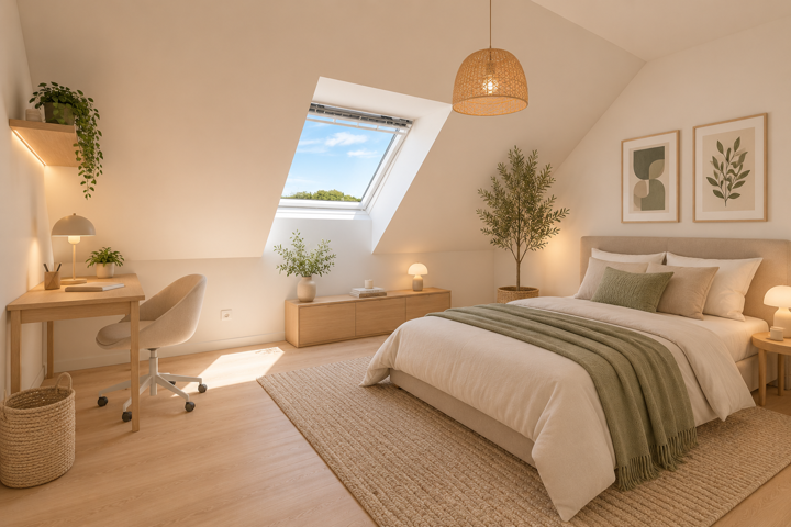 Knappe penthouse
