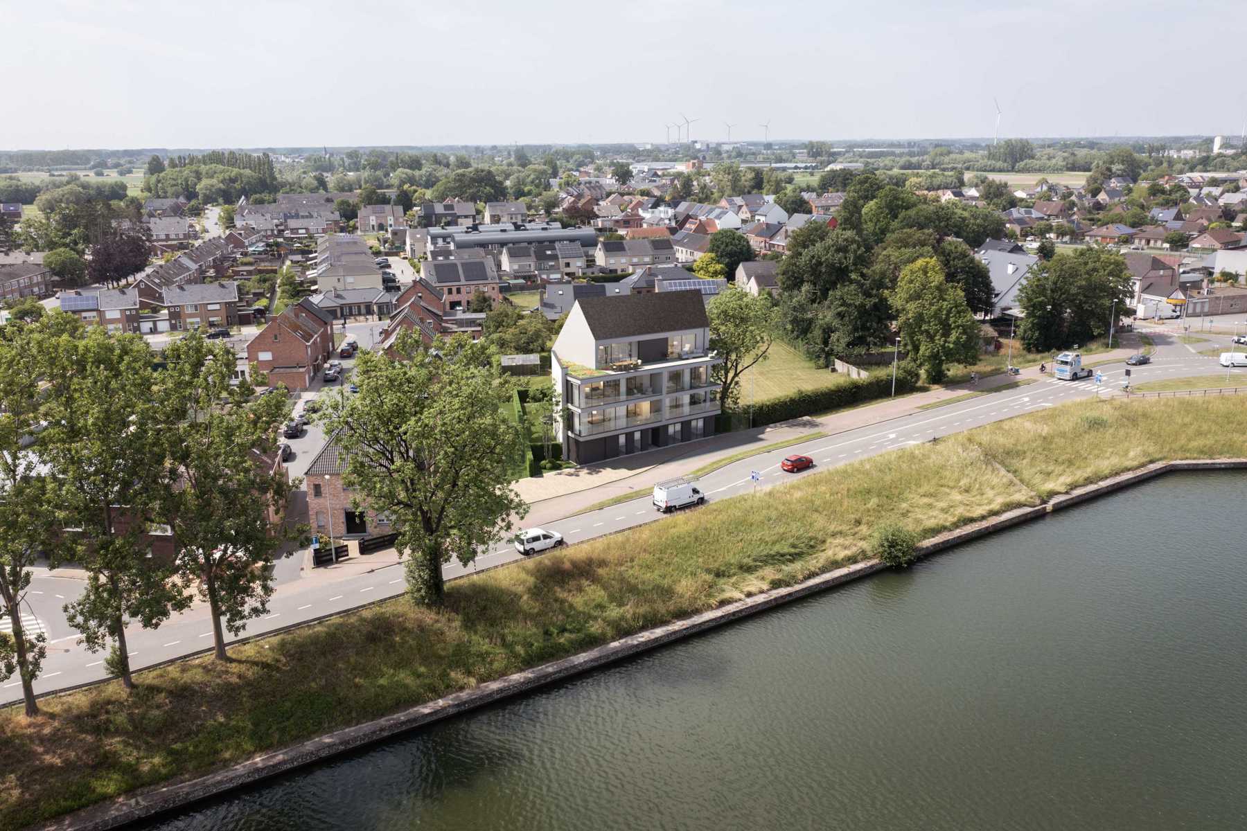Knap afgewerkt nieuwbouw appartement aan water