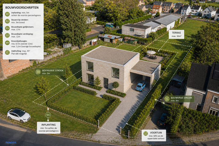 Bouwgrond voor open bebouwing