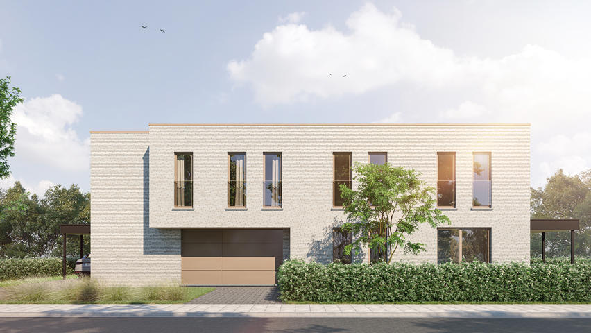 Moderne, halfopen woning - stijl 1