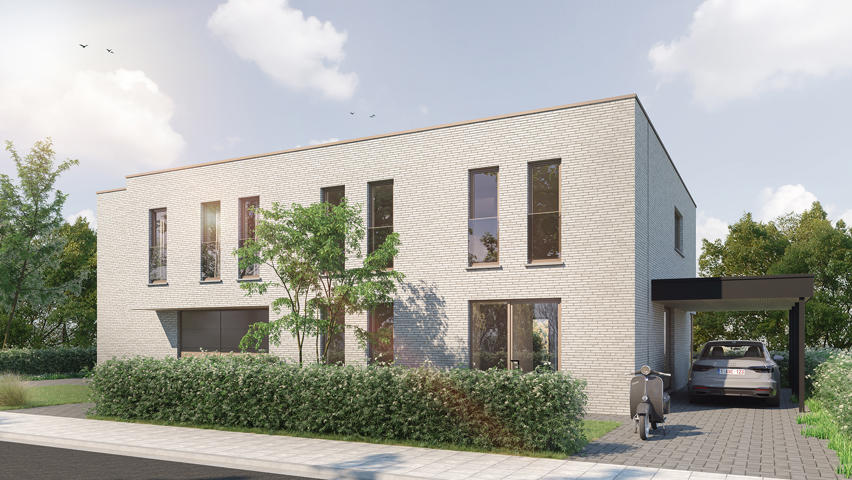 Moderne, halfopen woning - stijl 1