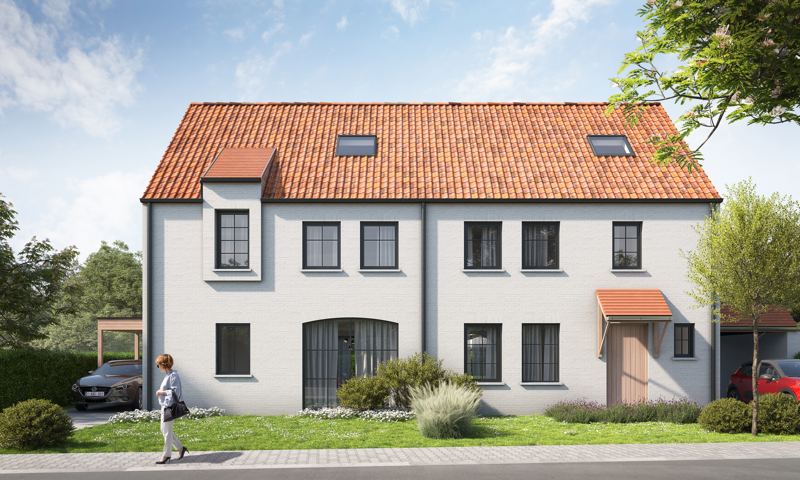 Tijdloze, halfopen woning