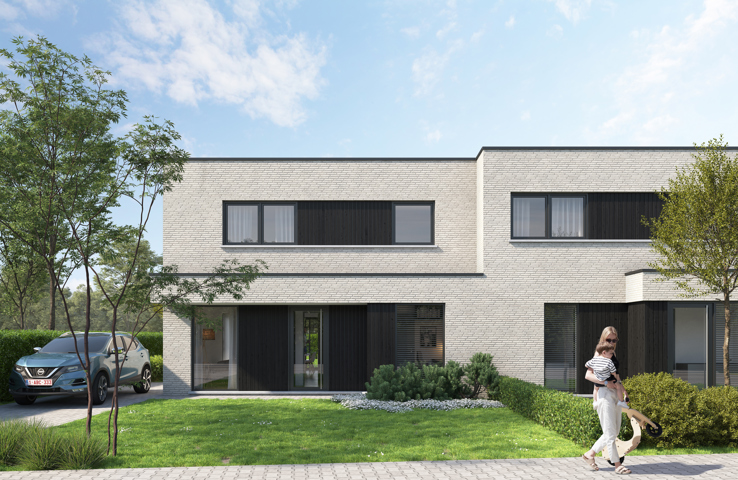 Moderne, halfopen woning