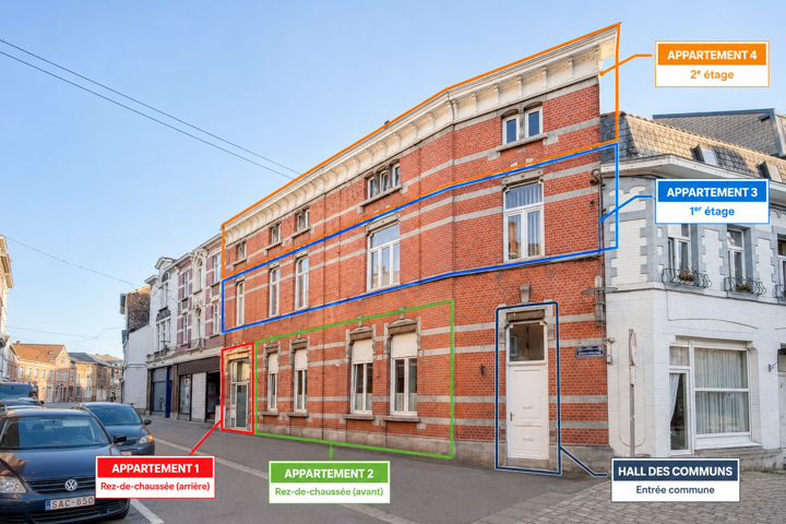 Immeuble à appartements - à vendre - 5060 Sambreville