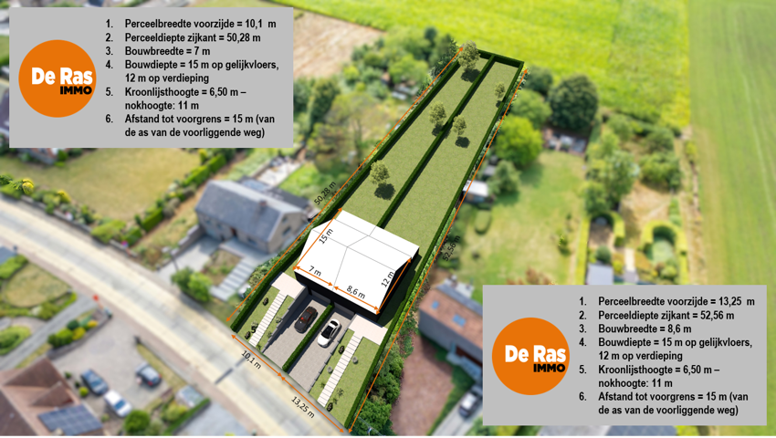 BEKKEVOORT - Prachtige zuidgerichte bouwgrond (7a 51ca) - LOT 2 + 4 20