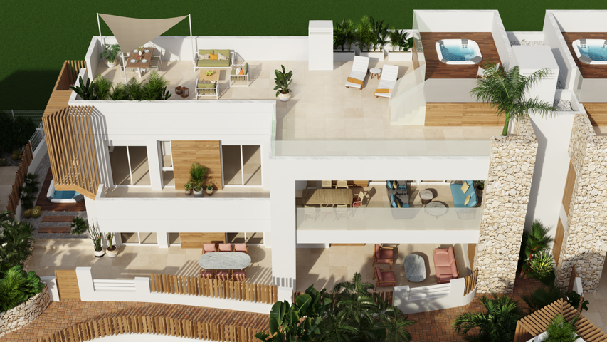 SPANJE -Villa in afgesloten complex met dakterras 7