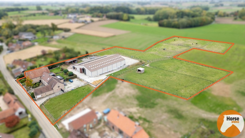 HERNE - Paardenaccomodatie met woning op 2,4ha 2