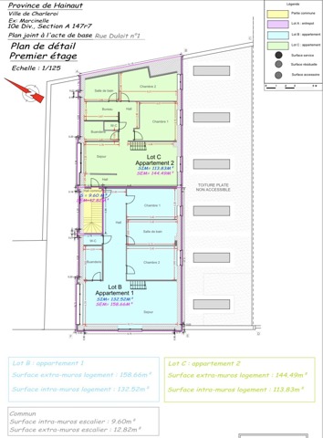 Immeuble à appartements - à vendre - 6001 Charleroi