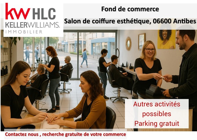 Coiffure/esthétique - À vendre - 06600 Antibes